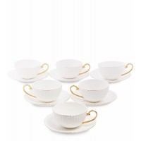  Чайный н-р на 6 перс. "Тоскана" белый 